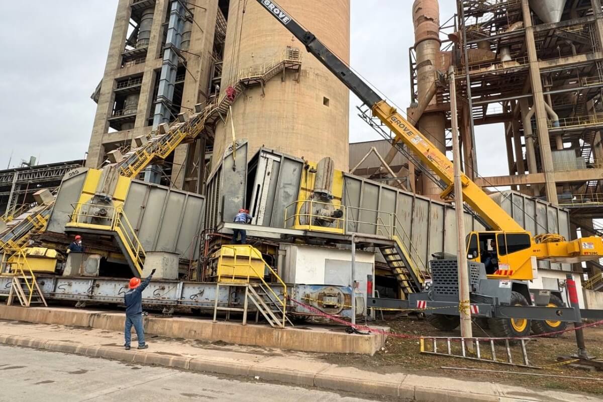 Experiencia industrial en planta cementera: intervención técnica en estructura